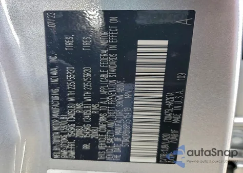 2023 Toyota Highlander L from USA, damaged, VIN 5TDKDRBH8PS515419